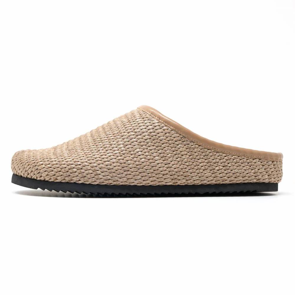 NEW ROAM women's raffia mule in natural